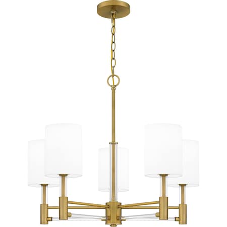 Quoizel Gretchen Chandelier 5 Lights Aged Brass GCN5026AB